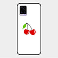 Cherry Glass Case Cover For Vivo V20