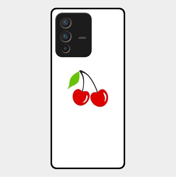 Cherry Glass Case Cover For Vivo V23 Pro 5G