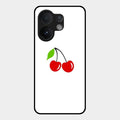 Cherry Glass Case Cover For Vivo V60 5G