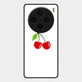 Cherry Glass Case Cover For Vivo X100 5G