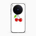 Cherry Glass Case Cover For Vivo X300 5G