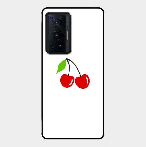 Cherry Glass Case Cover For Vivo X70 Pro 5G