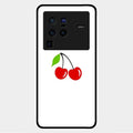 Cherry Glass Case Cover For Vivo X80 Pro 5G