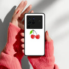 Cherry Glass Case Cover For iQOO - ShopOnCliQ