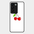 Cherry Glass Case Cover For Vivo Y200E 5G