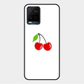 Cherry Glass Case Cover For Vivo Y21T