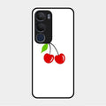 Cherry Glass Case Cover For Vivo Y29 5G