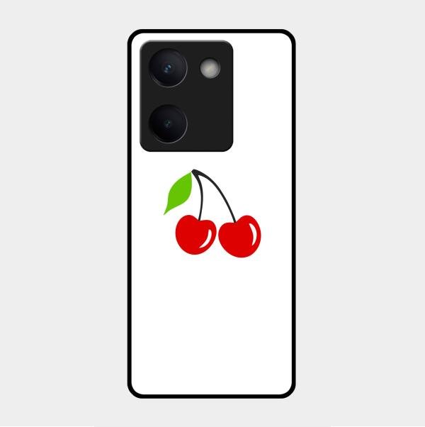 Cherry Glass Case Cover For Vivo Y300 Plus 5G