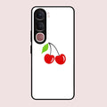 Cherry Glass Case Cover For Vivo Y31 5G