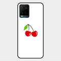 Cherry Glass Case Cover For Vivo Y33T