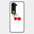 Cherry Glass Case Cover For Vivo Y400 5G