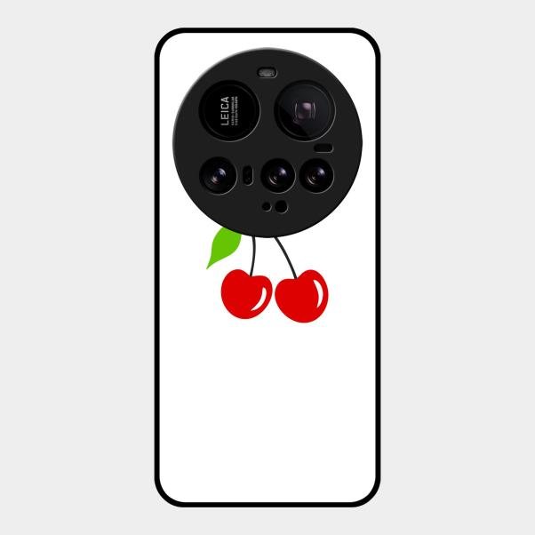 Cherry Glass Case Cover For Xiaomi 15 Ultra 5G