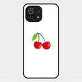 Cherry Glass Case Cover For Xiaomi Mi 11 Lite