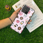 Cute Coffee Snacks Glass Case Cover For Realme/Narzo - ShopOnCliQ