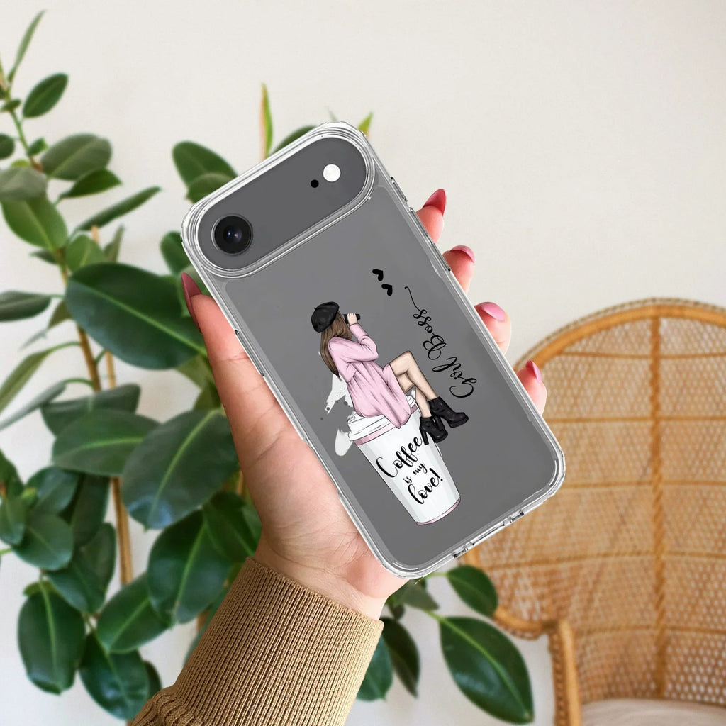 Coffee Lover Customize Transparent Silicon Case For iPhone 12 Mini
