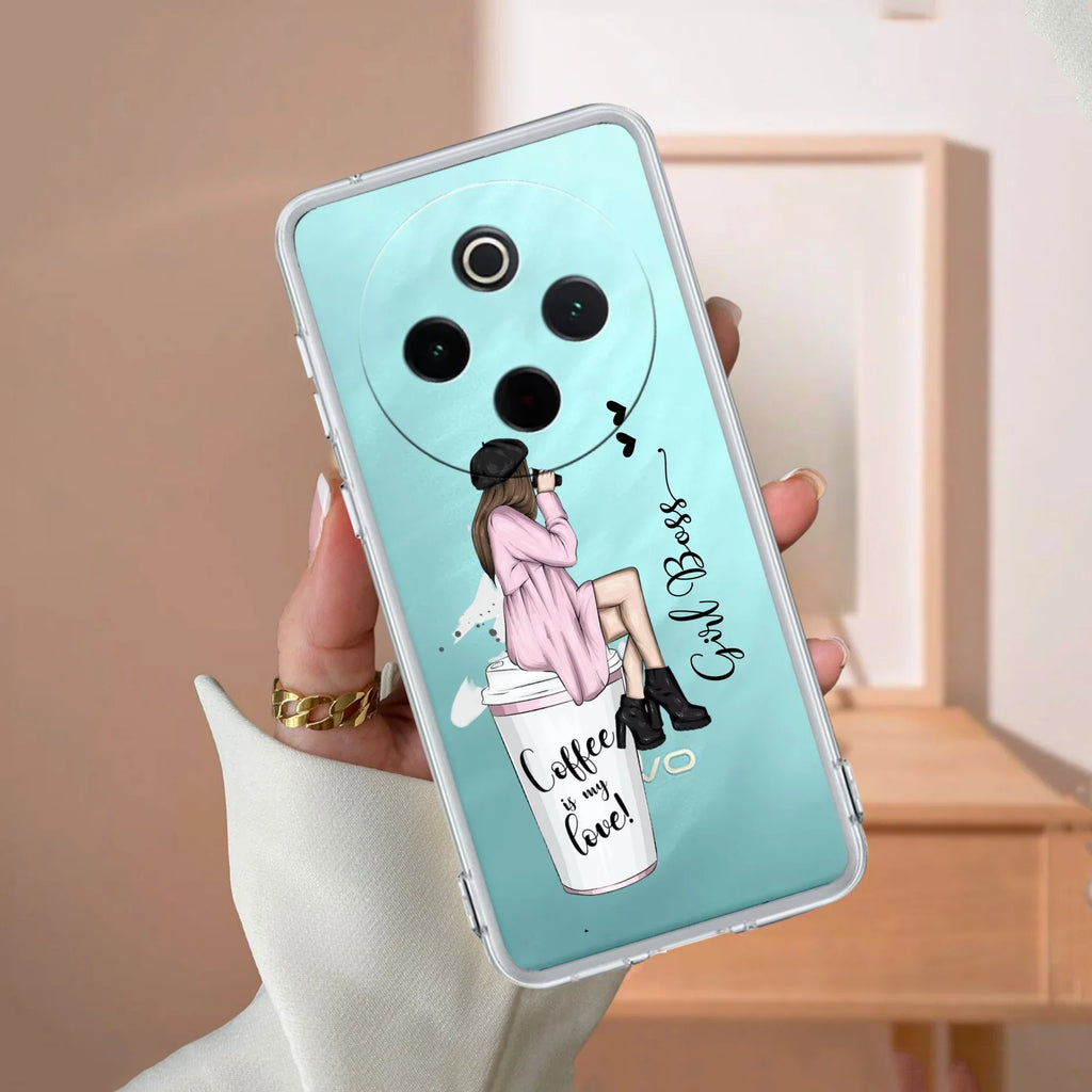 Coffee Lover Customize Transparent Silicon Case For iQOO Z10 5G