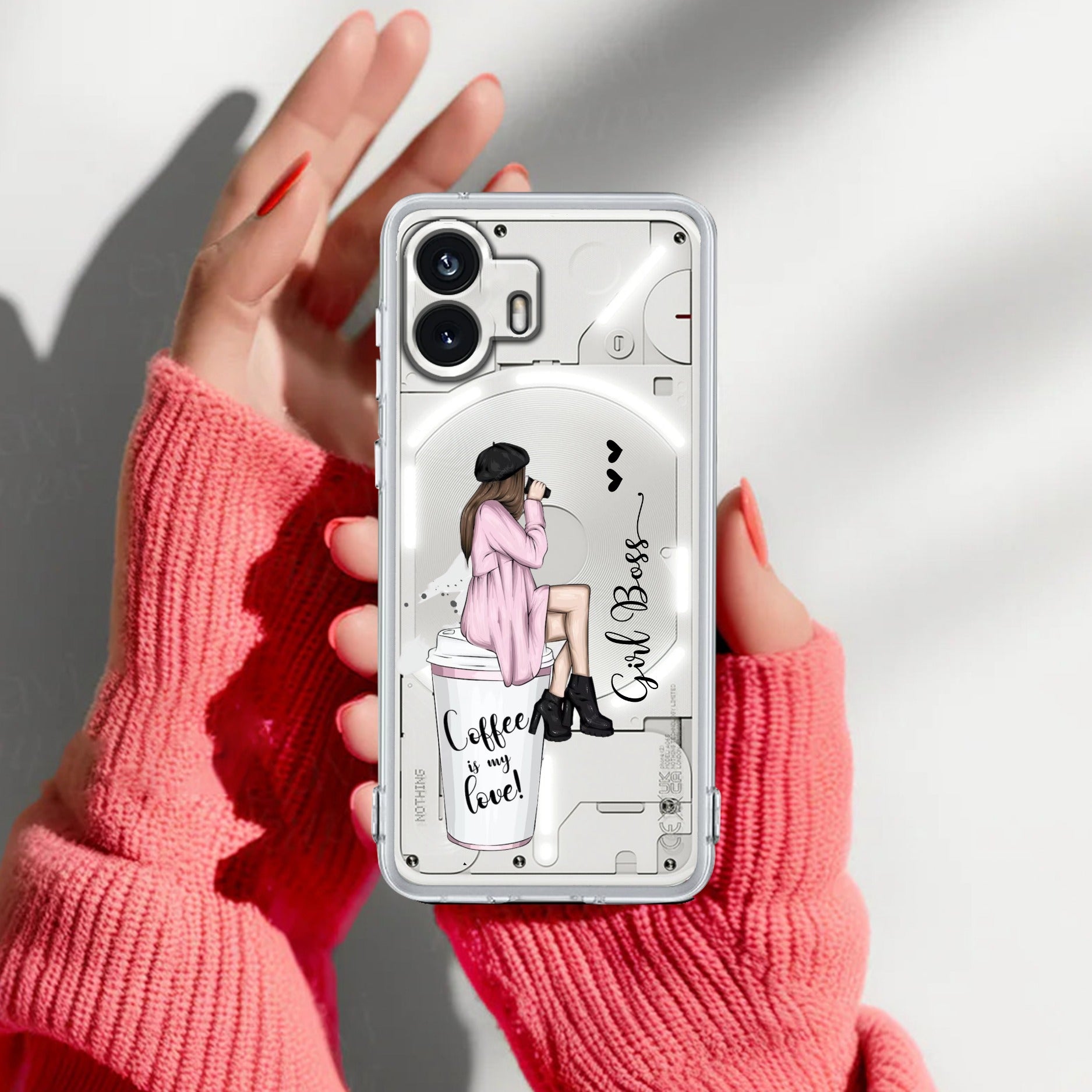 Coffee Lover Customize Anti Yellow Case For Nothing Phone 2