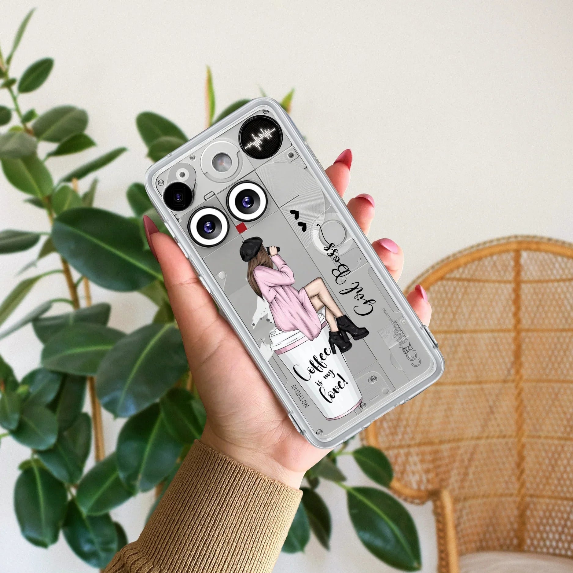 Coffee Lover Customize Transparent Silicon Case For Nothing - ShopOnCliQ