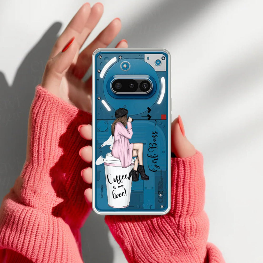 Coffee Lover Customize Transparent Silicon Case For Nothing