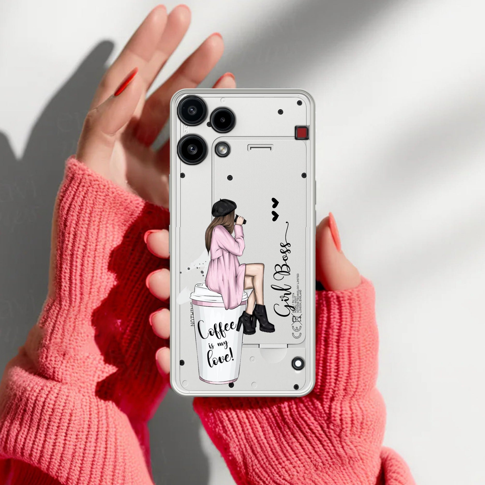 Coffee Lover Customize Transparent Silicon Case For Nothing