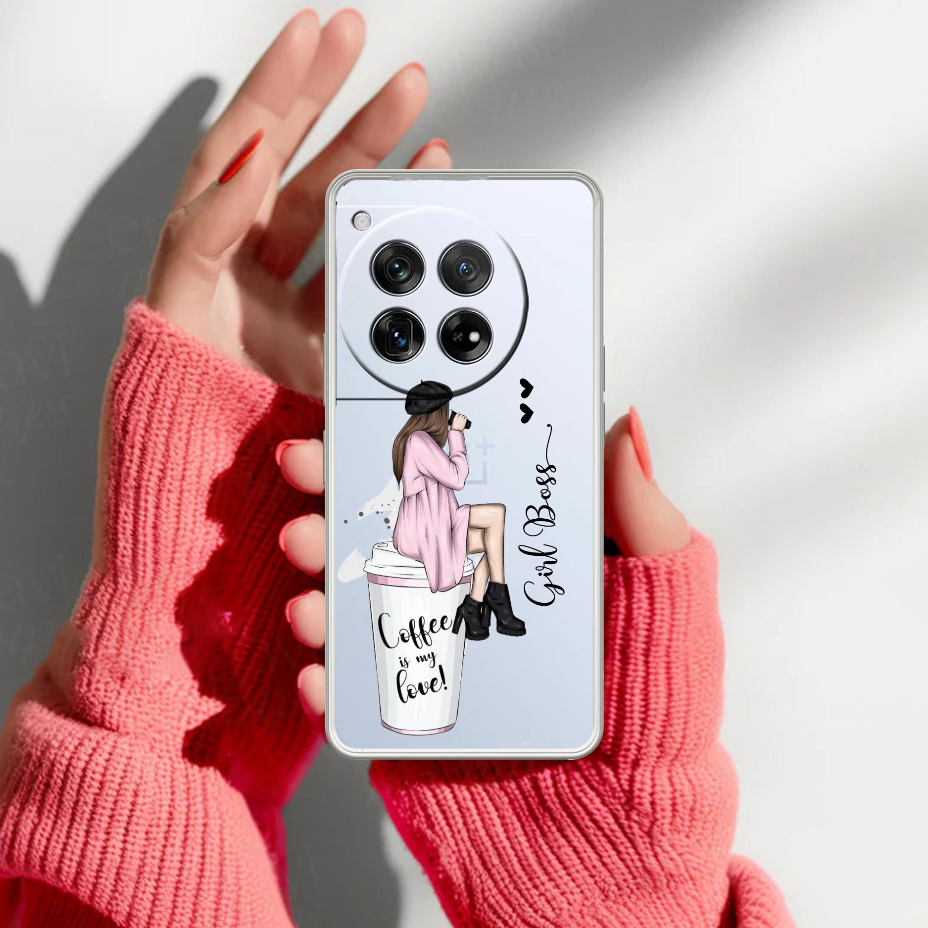 Coffee Lover Customize Transparent Silicon Case For OnePlus