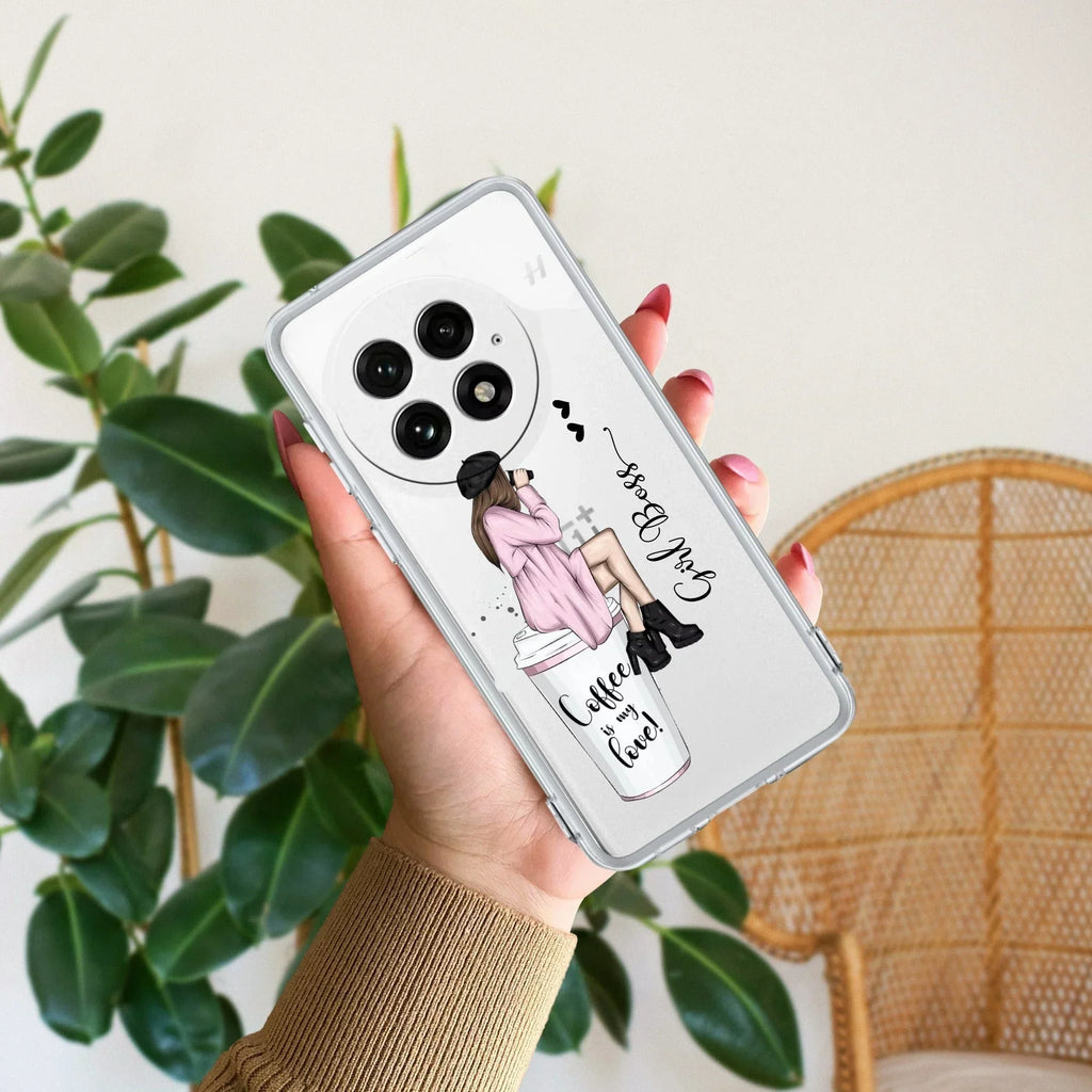 Coffee Lover Customize Transparent Silicon Case For OnePlus Nord 2T 5G