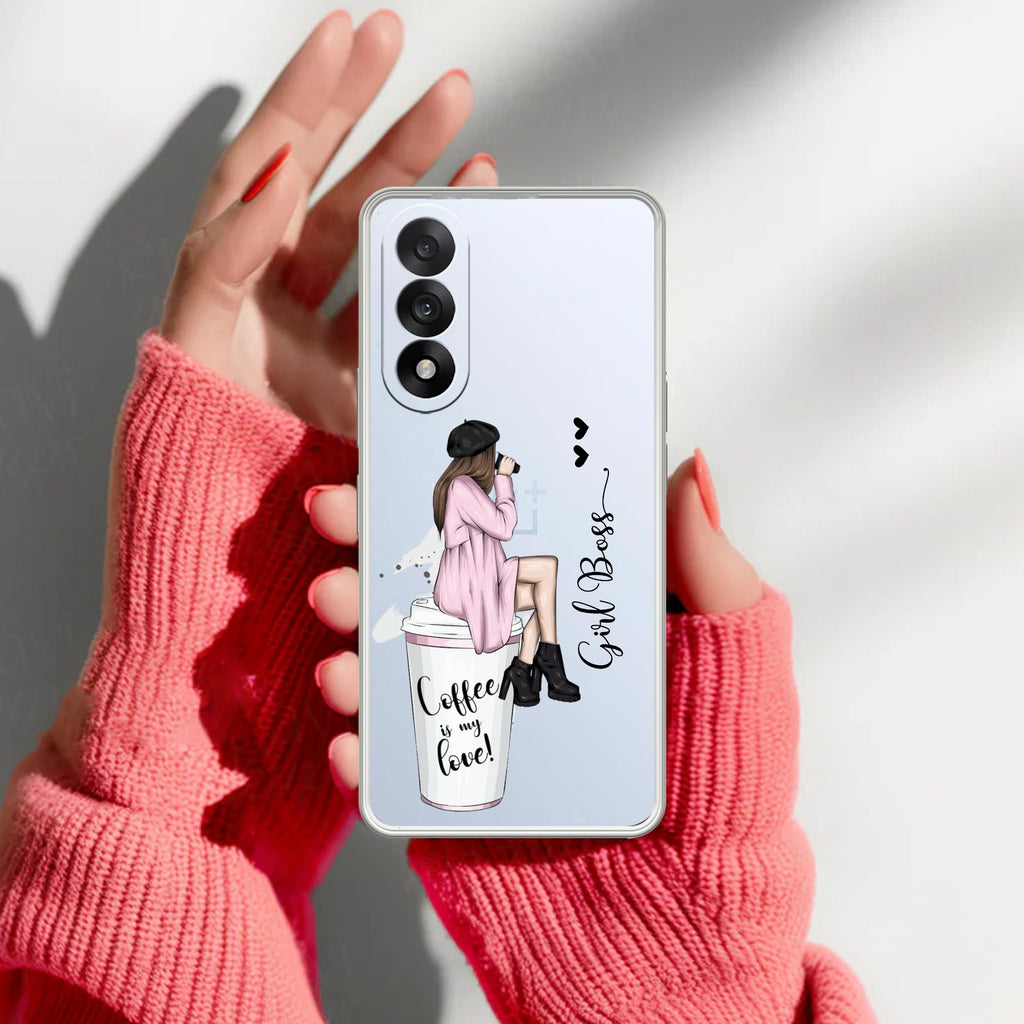 Coffee Lover Customize Transparent Silicon Case For OnePlus Nord 5 5G