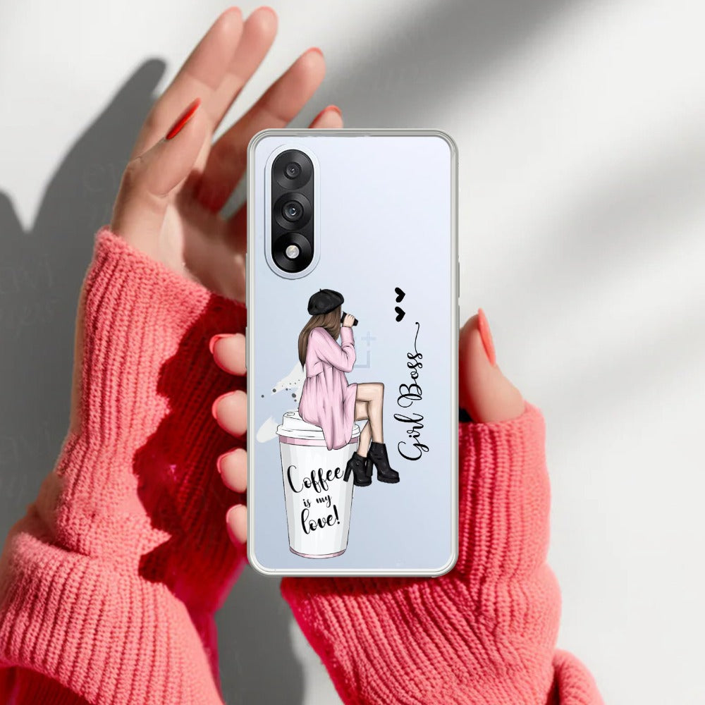 Coffee Lover Customize Transparent Silicon Case For OnePlus