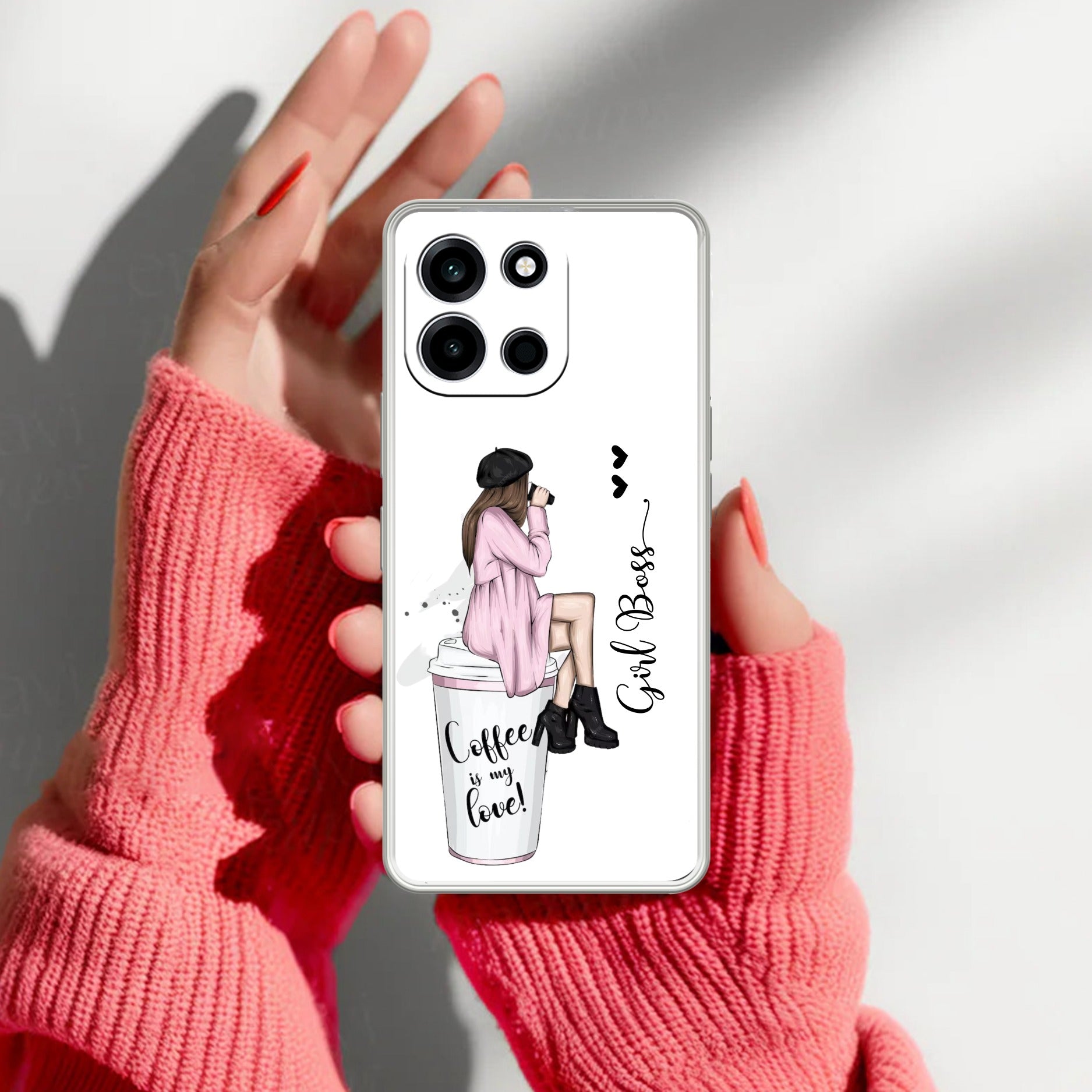 Coffee Lover Customize Transparent Silicon Case For OnePlus Nord 6 5G
