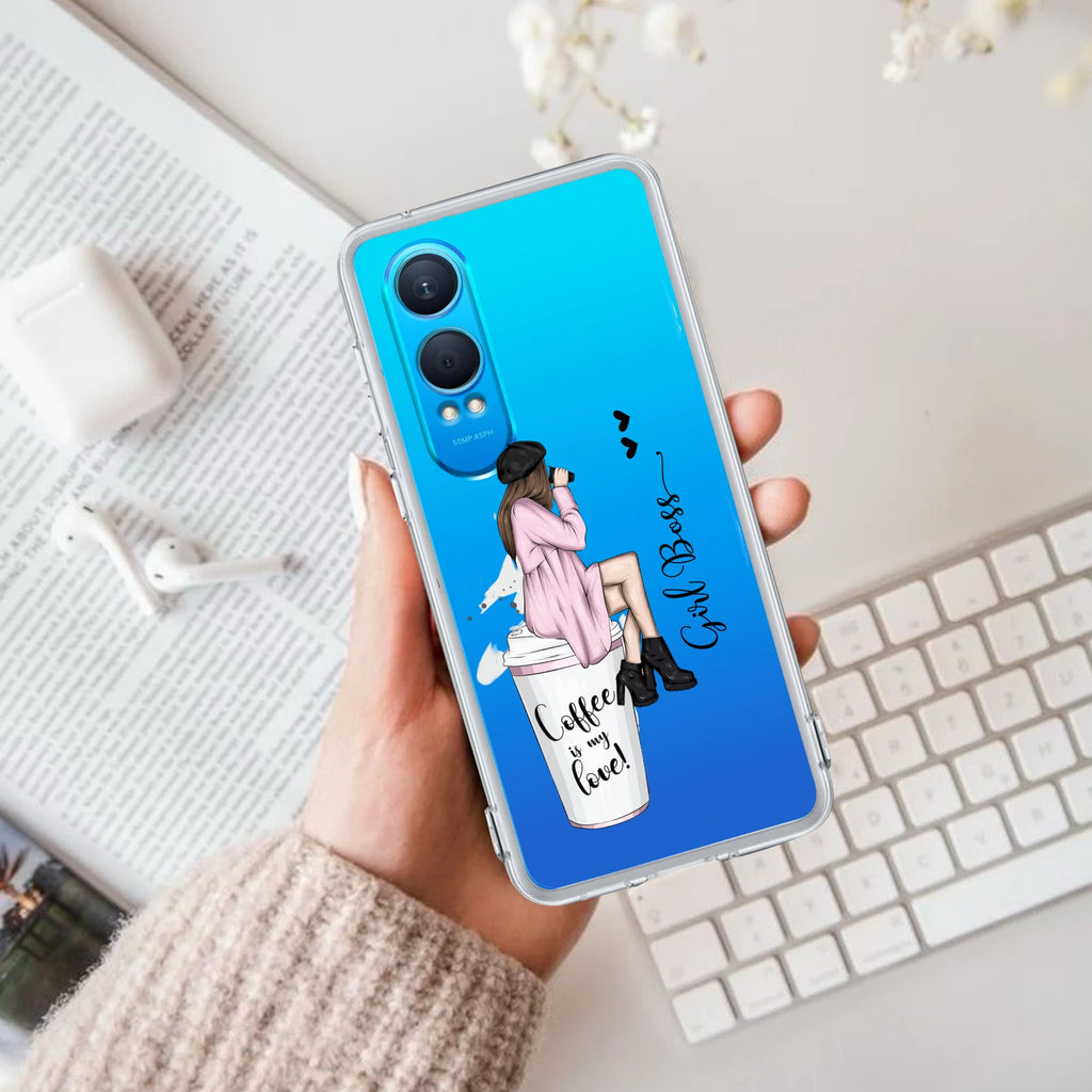 Coffee Lover Customize Transparent Silicon Case For OnePlus Nord CE 4 Lite 5G