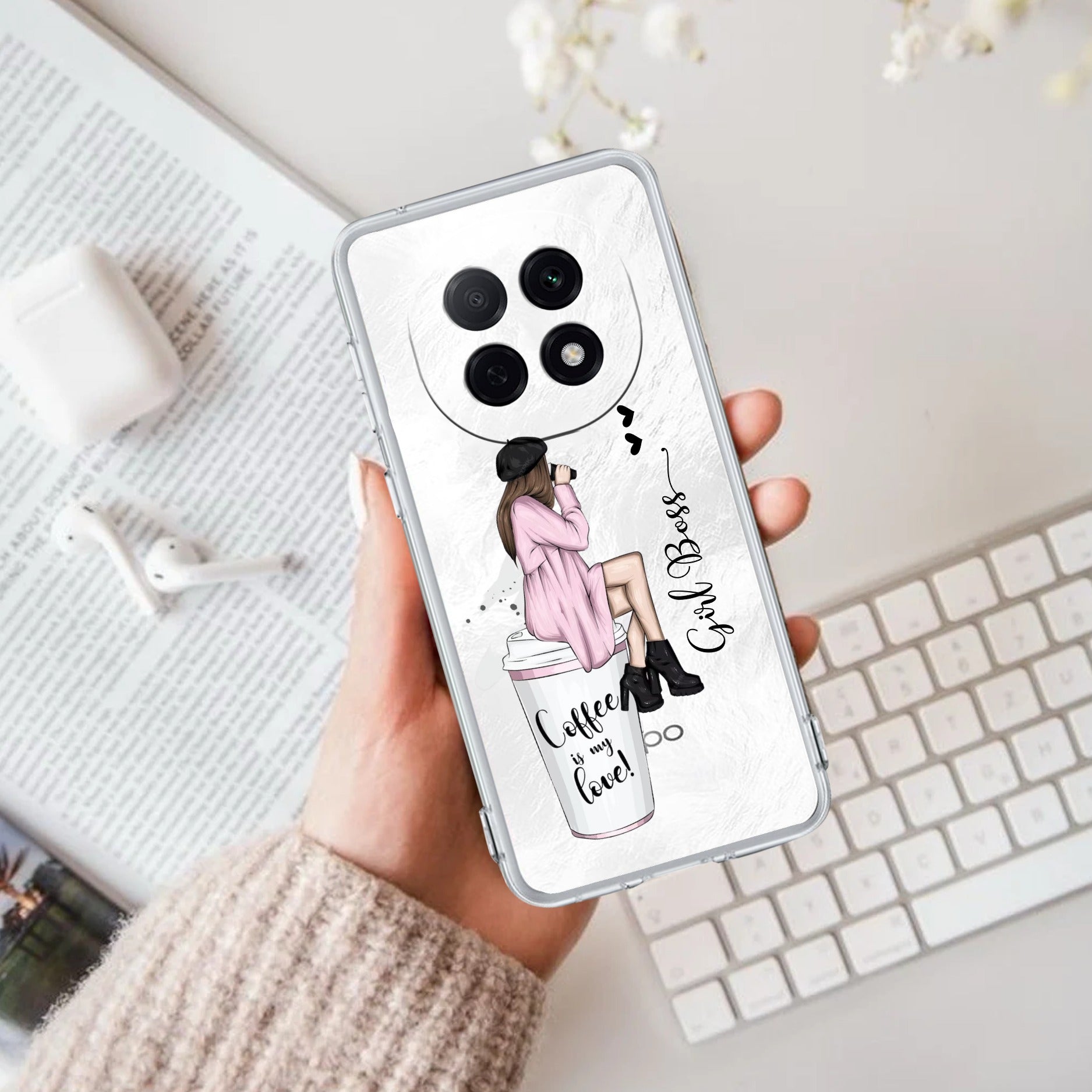 Coffee Lover Customize Anti Yellow Case For Oppo F29 Pro 5G