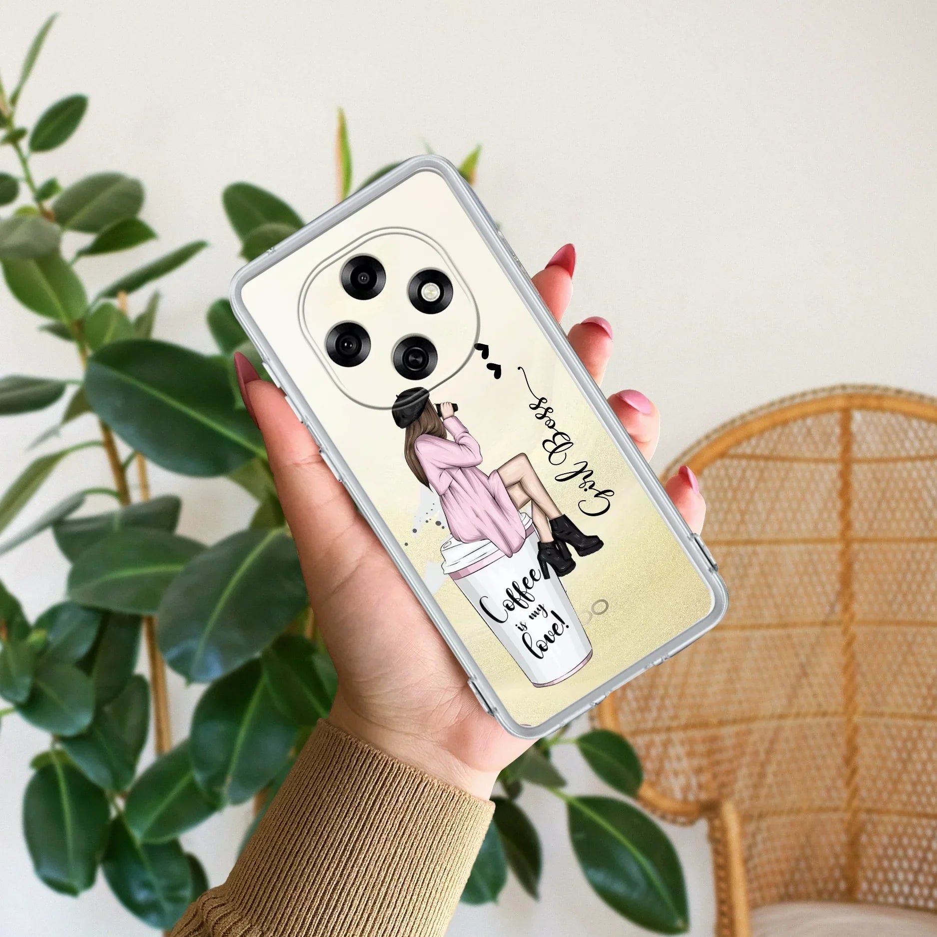 Coffee Lover Customize Anti Yellow Case For Oppo F31 Pro 5G