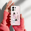 Caring Couple Customize Transparent Silicon Case For OPPO Reno 14 Pro 5G