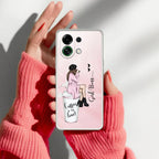 Caring Couple Customize Transparent Silicon Case For OPPO Reno 14 Pro 5G