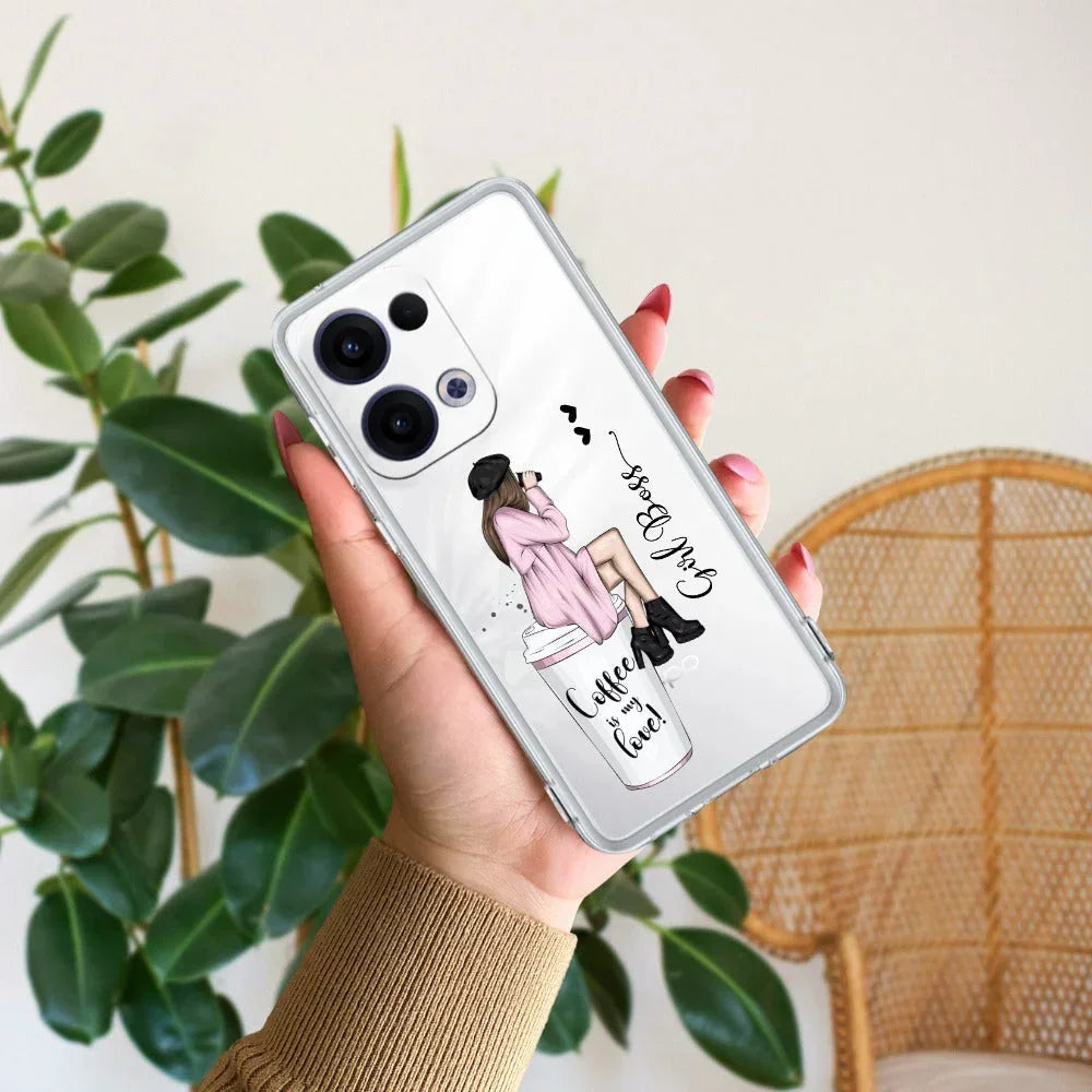 Coffee Lover Customize Anti Yellow Case For Oppo Reno 13 5G