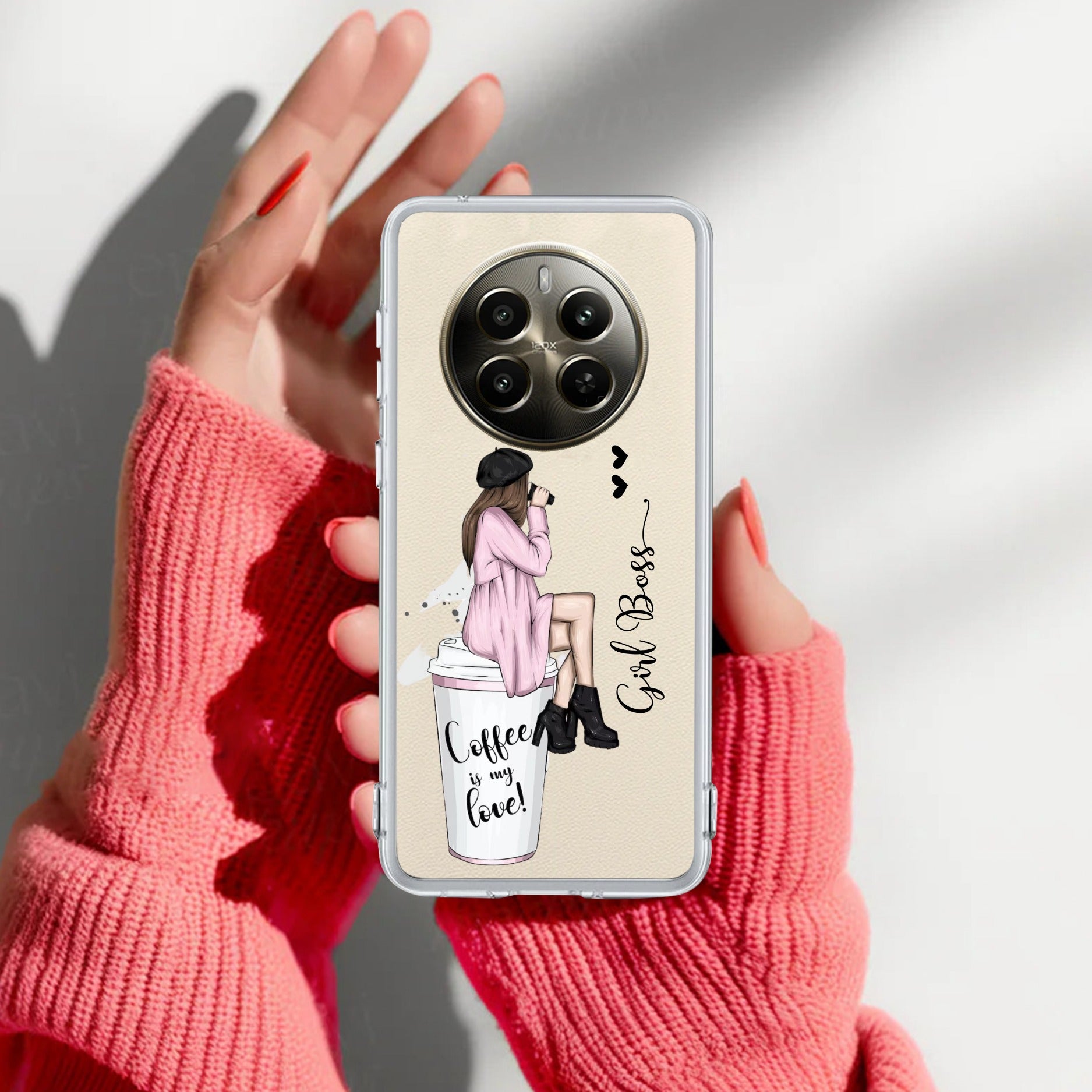 Coffee Lover Customize Anti Yelllow Case For Realme P1 Pro 5G