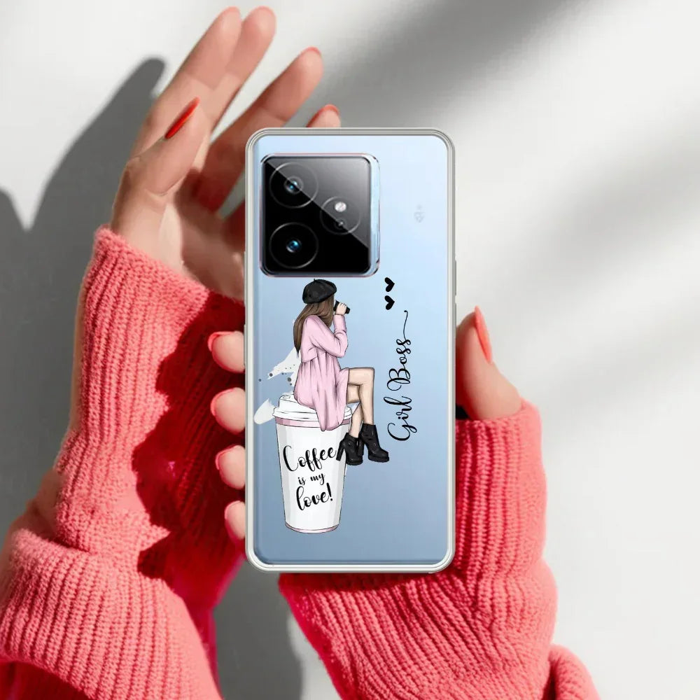 Coffee Lover Customize Anti Yelllow Case For Realme GT 7 5G
