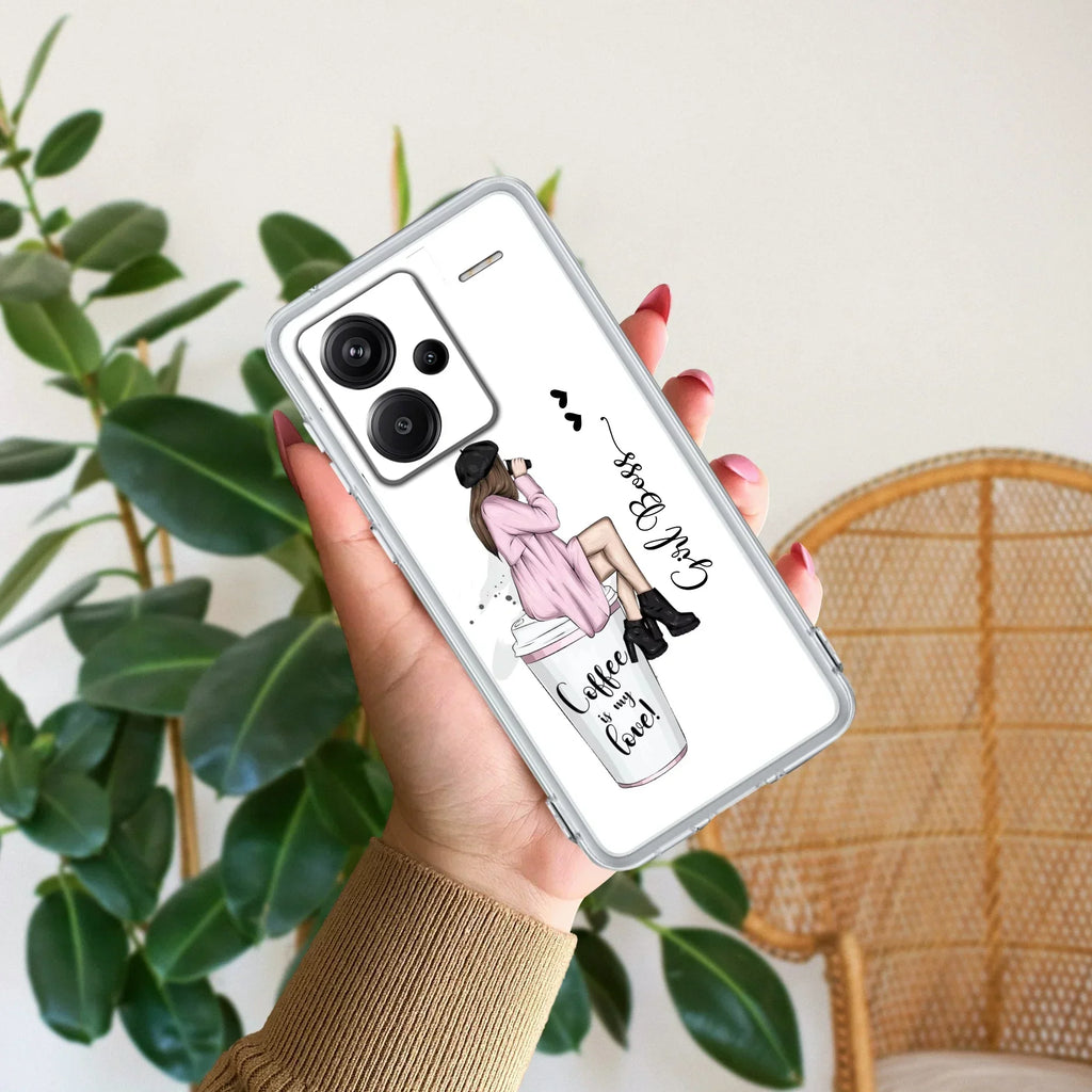 Coffee Lover Customize Transparent Silicon Case For Xiaomi 14 Civi 5G