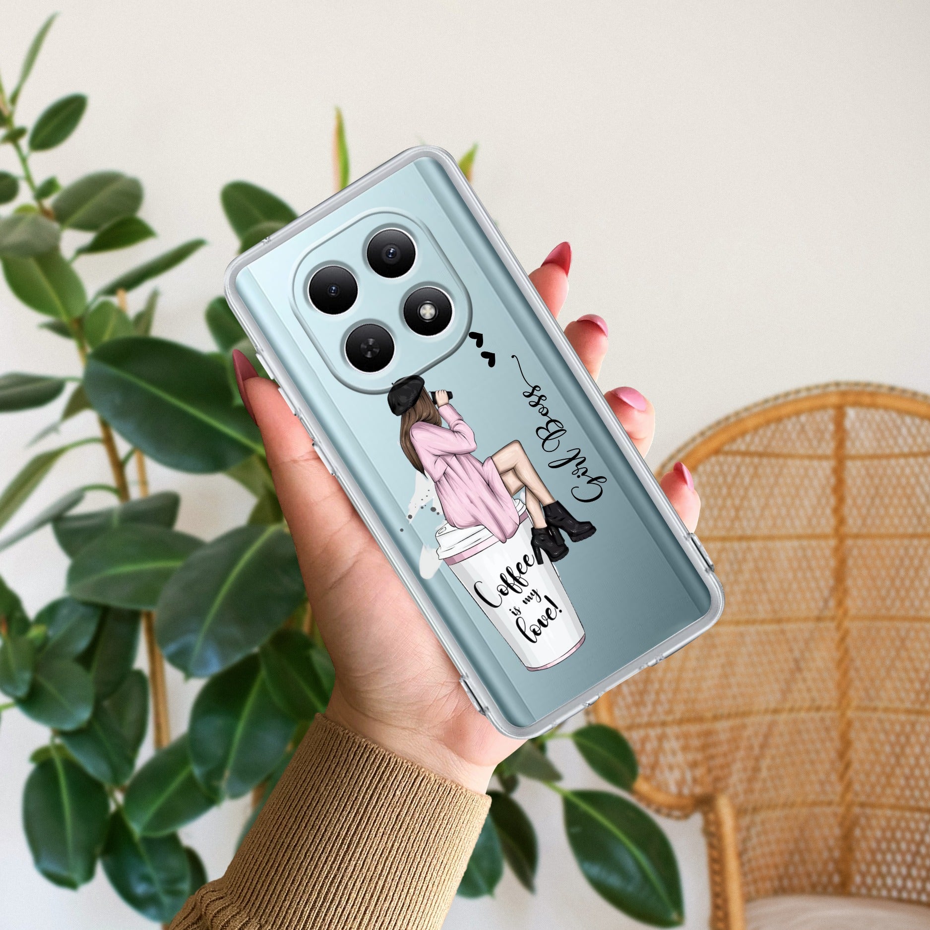 Coffee Lover Customize Transparent Silicon Case For Redmi/Xiaomi