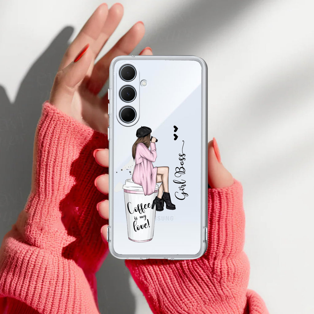 Coffee Lover Customize Anti Yellow Case For Samsung Galaxy A37 5G