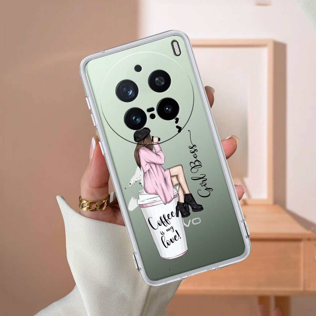 Coffee Lover Customize Transparent Silicon Case For Vivo X200 FE