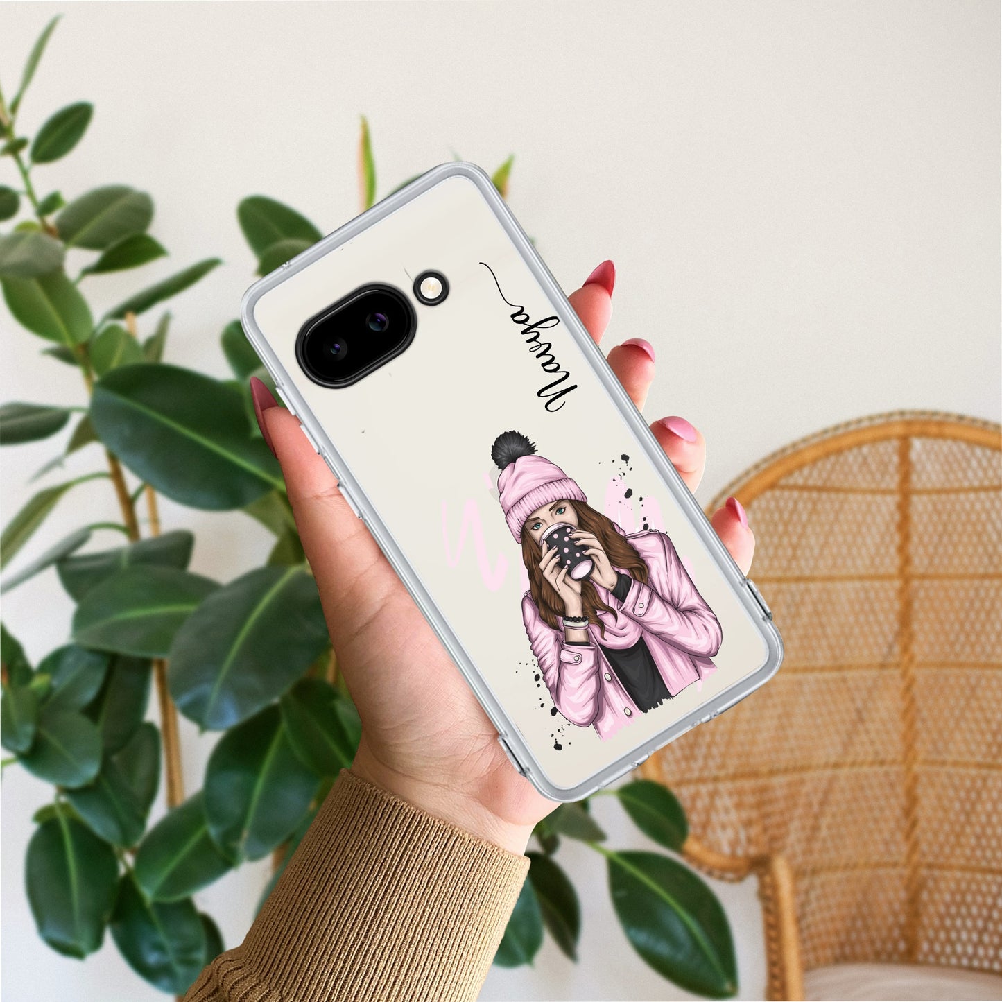 Coffee Time Customize Transparent Silicon Case For Google