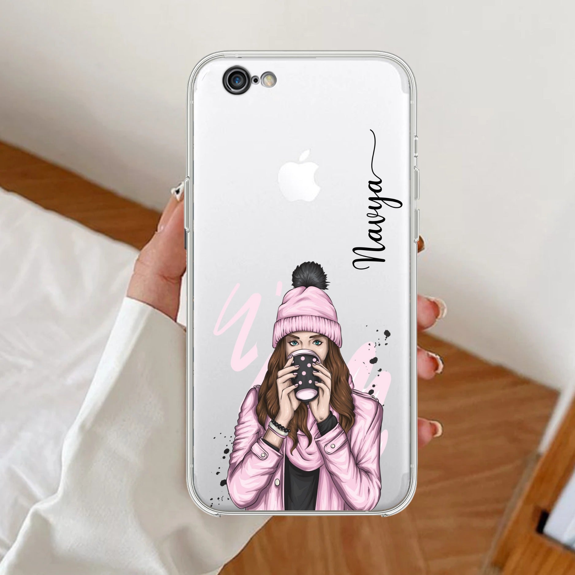 Coffee Time Customize Transparent Silicon Case For iPhone