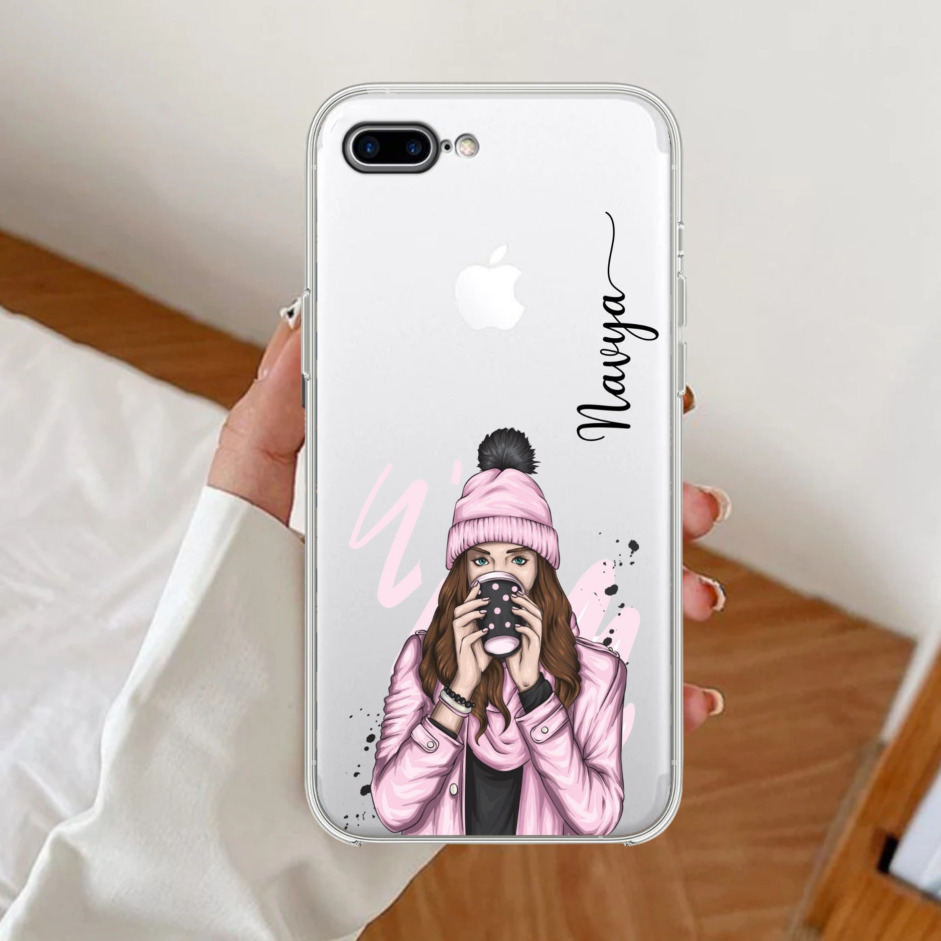 Coffee Time Customize Transparent Silicon Case For iPhone