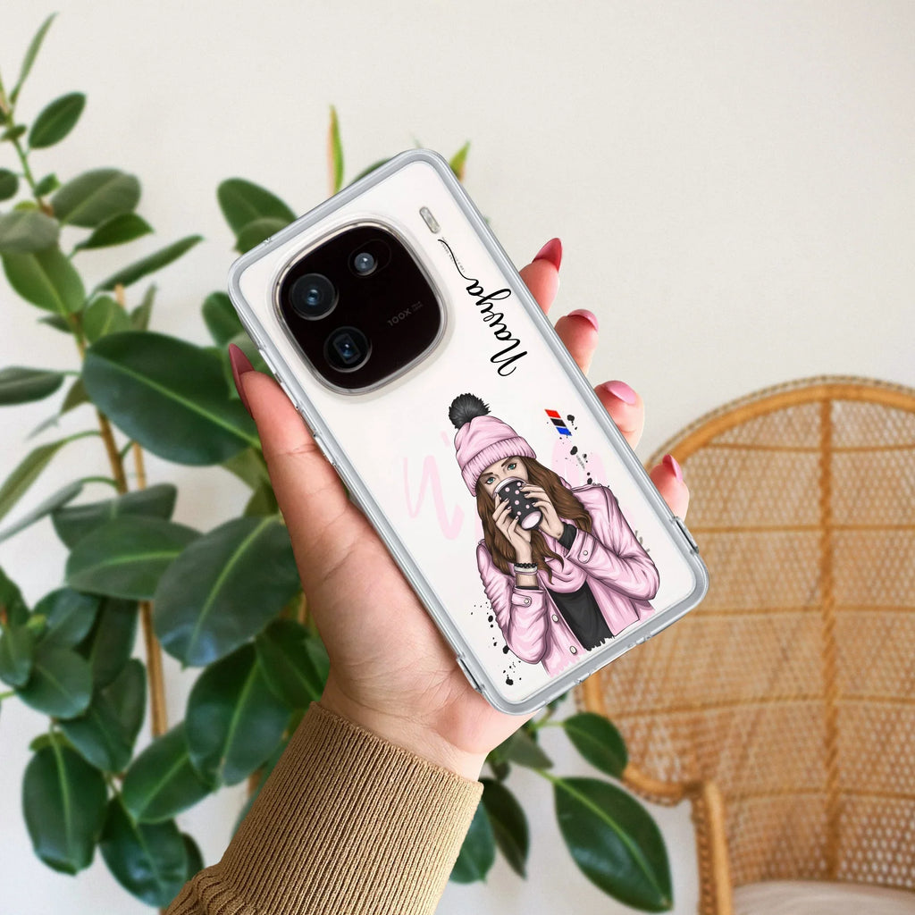 Coffee Time Customize Transparent Silicon Case For iQOO 12 5G
