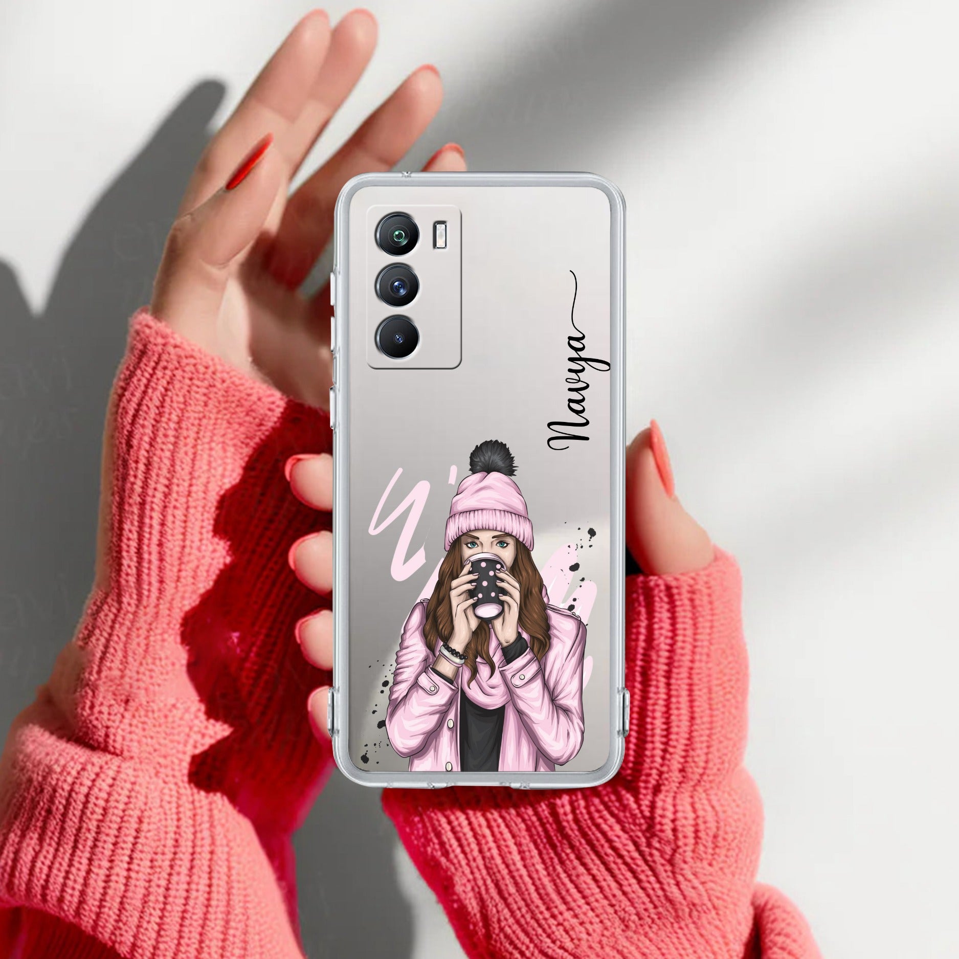 Coffee Time Customize Transparent Silicon Case For iQOO 9 SE 5G