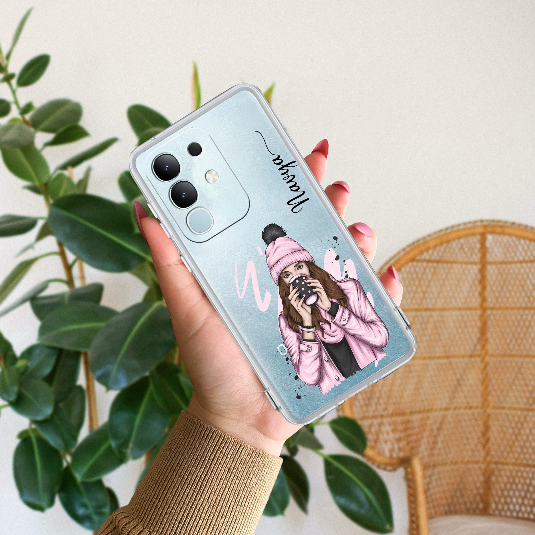 Coffee Time Customize Transparent Silicon Case For iQOO Z10x 5G