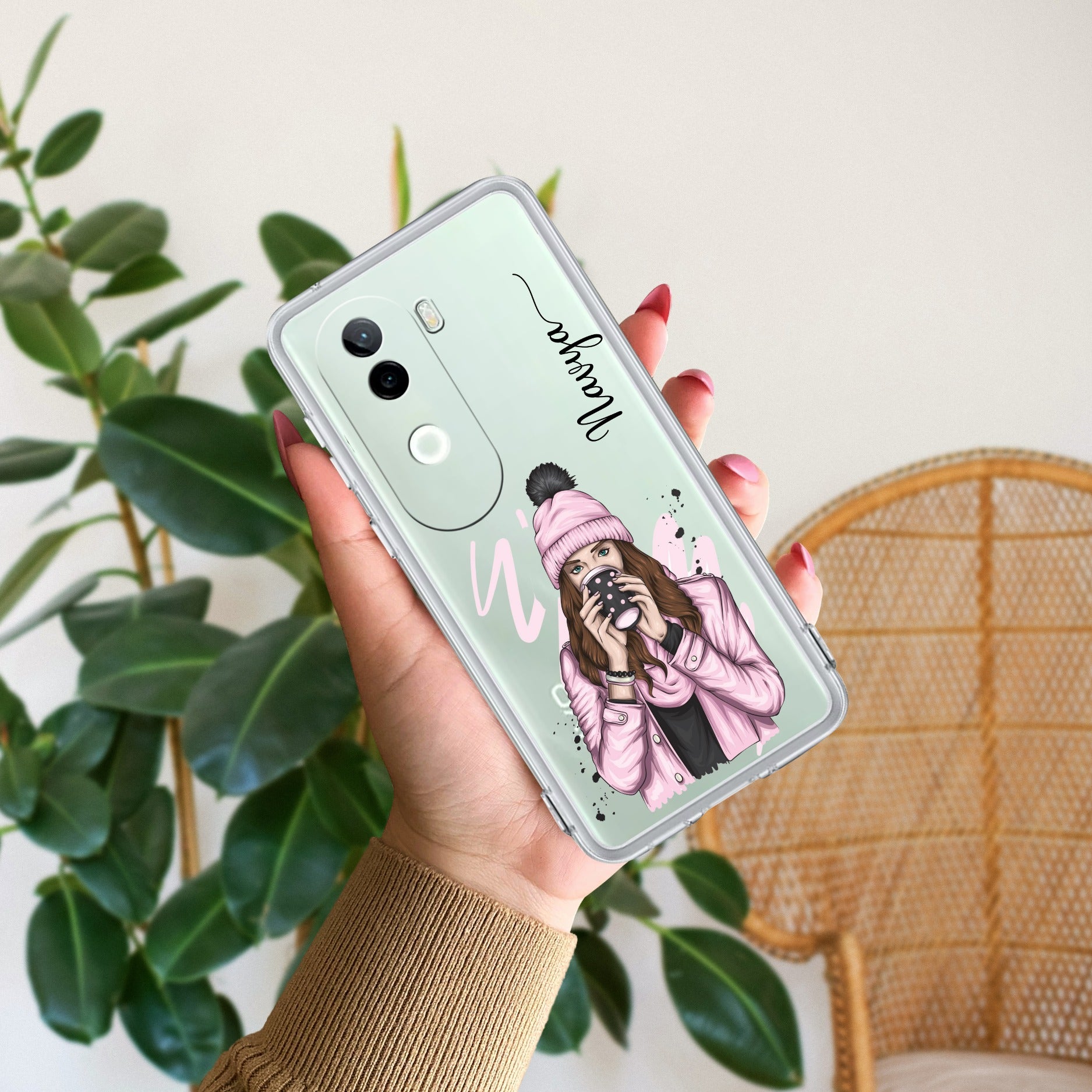 Coffee Time Customize Anti Yellow Case For Vivo V40e 5G