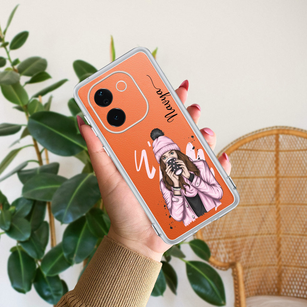 Coffee Time Customize Transparent Silicon Case For Vivo T3 Pro 5G