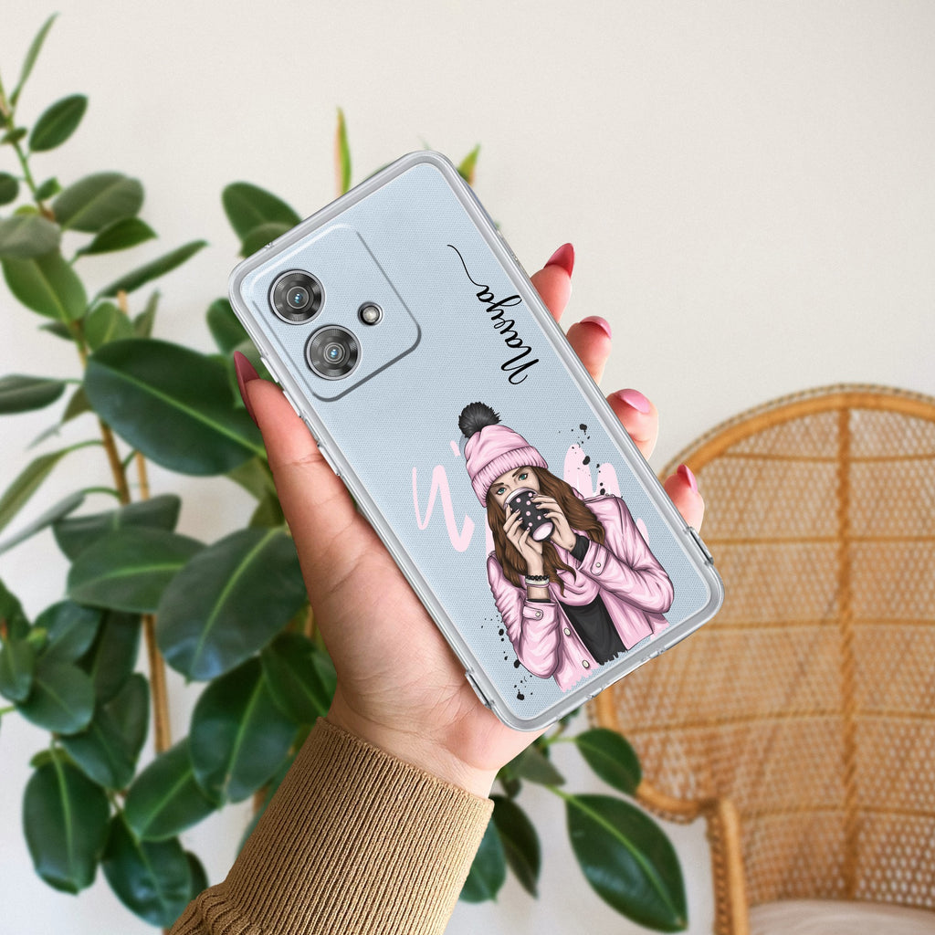 Coffee Time Customize Anti Yellow Case For Motorola Edge 40 Neo 5G